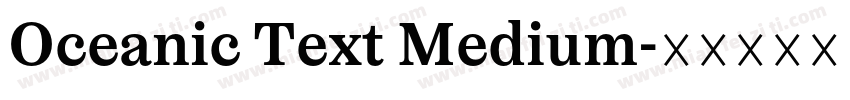 Oceanic Text Medium字体转换
